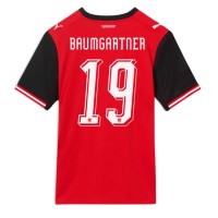Rakúsko Christoph Baumgartner #19 Domáci futbalový dres MS 2026 Krátky Rukáv